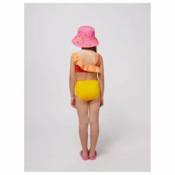 Maillot de Bain Volant Fibres Recyclées | Jaune