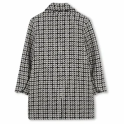 Manteau Carreaux Laine | Beige