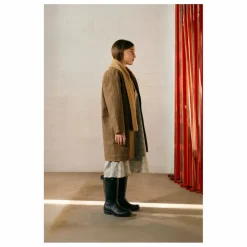Manteau Carreaux Laine | Marron