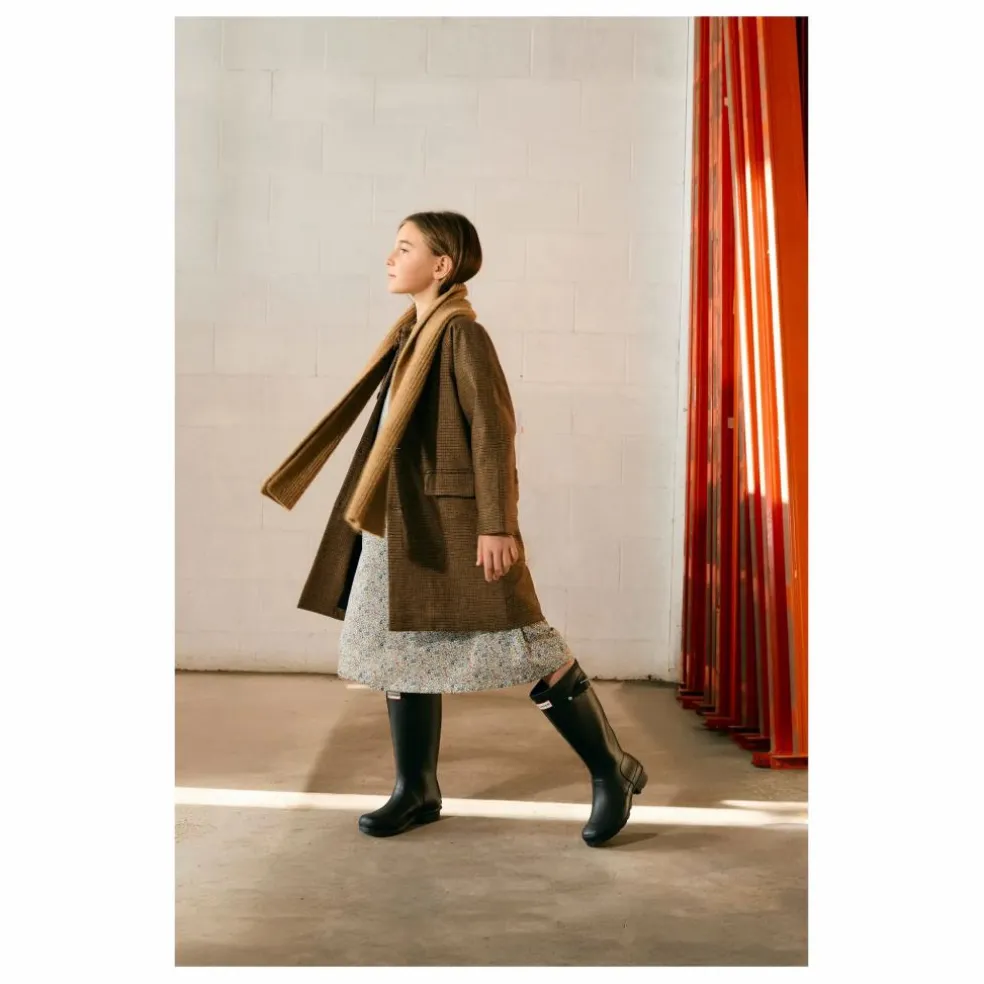 Manteau Carreaux Laine | Marron
