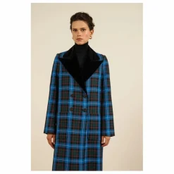 Manteau Cesar Carreaux | Bleu