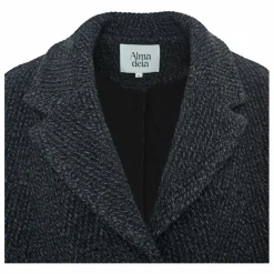 Manteau Court en Laine Recyclée | Gris chiné