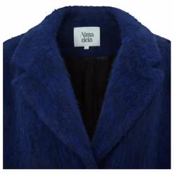 Manteau Court en Laine Recyclée | Bleu électrique
