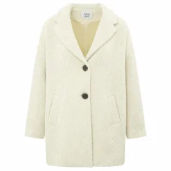 Manteau Court Laine Recyclée | Ecru