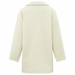 Manteau Court Laine Recyclée | Ecru