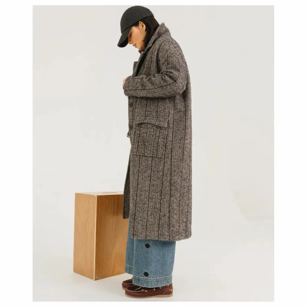 Manteau Doria Seasons Alpaga | Gris bleuté