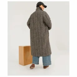 Manteau Doria Seasons Alpaga | Gris bleuté