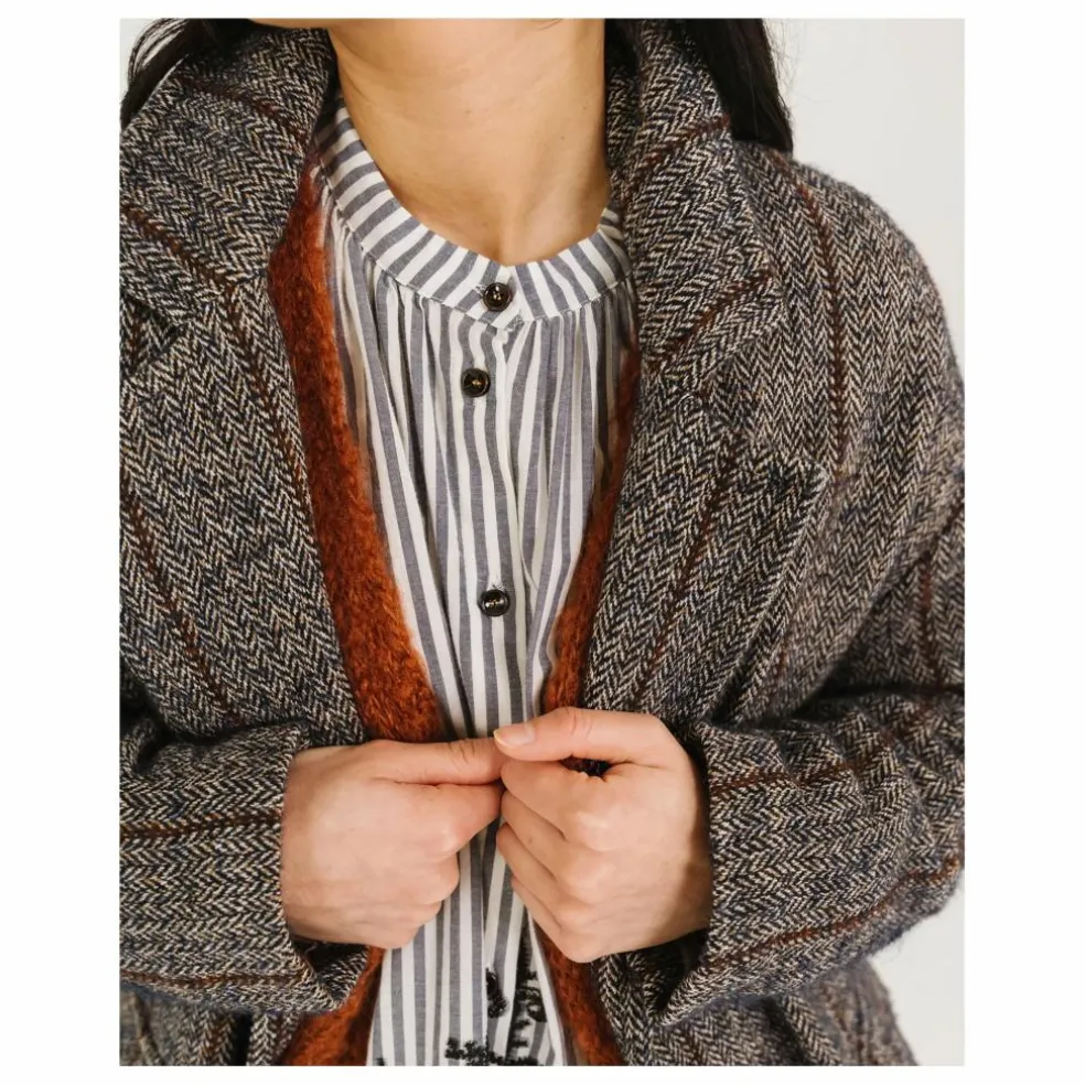 Manteau Doria Seasons Alpaga | Gris bleuté