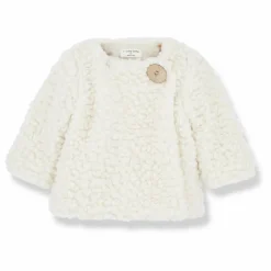 Manteau Façon Fourrure Uxue | Ecru