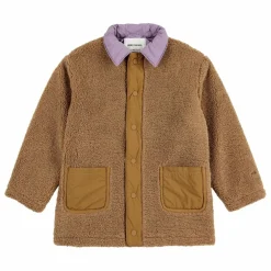 Manteau Façon Sherpa Fibres Recyclées | Marron