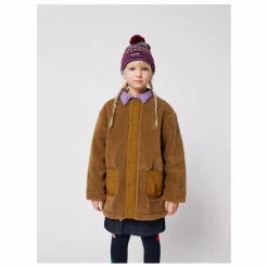 Manteau Façon Sherpa Fibres Recyclées | Marron