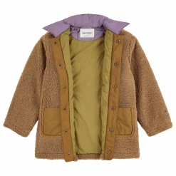 Manteau Façon Sherpa Fibres Recyclées | Marron