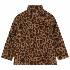 Manteau Façon Sherpa Minnesota Léopard Fibres Recyclées | Marron
