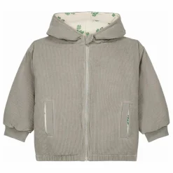 Manteau Frio Trèfles Velours Côtelé Fibres Recyclées | Gris