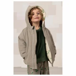 Manteau Frio Trèfles Velours Côtelé Fibres Recyclées | Gris