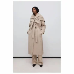 Manteau Kristine Laine Recyclée | Sable