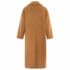 Manteau Long en Laine Recyclée | Sable
