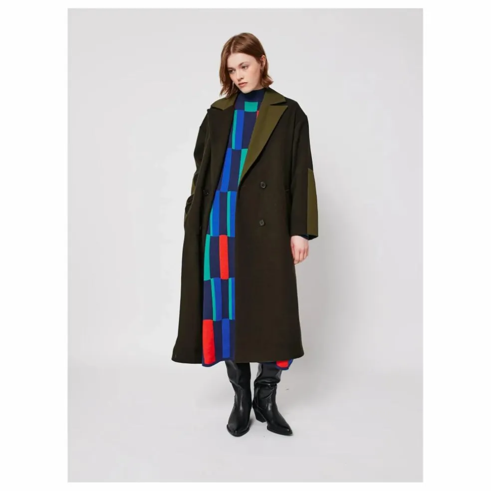 Manteau Long Laine - Collection Femme | Bleu nuit