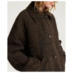 Manteau Lord Herringbone Laine Vierge | Noir