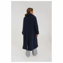 Manteau Mayri Laine Vierge | Bleu marine