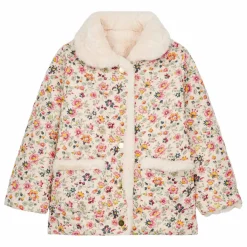 Manteau Réversible Façon Fourrure Dalila Coton Bio | Crème