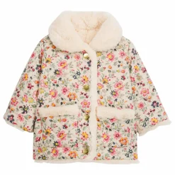 Manteau Réversible Façon Fourrure Dalila Coton Bio | Crème