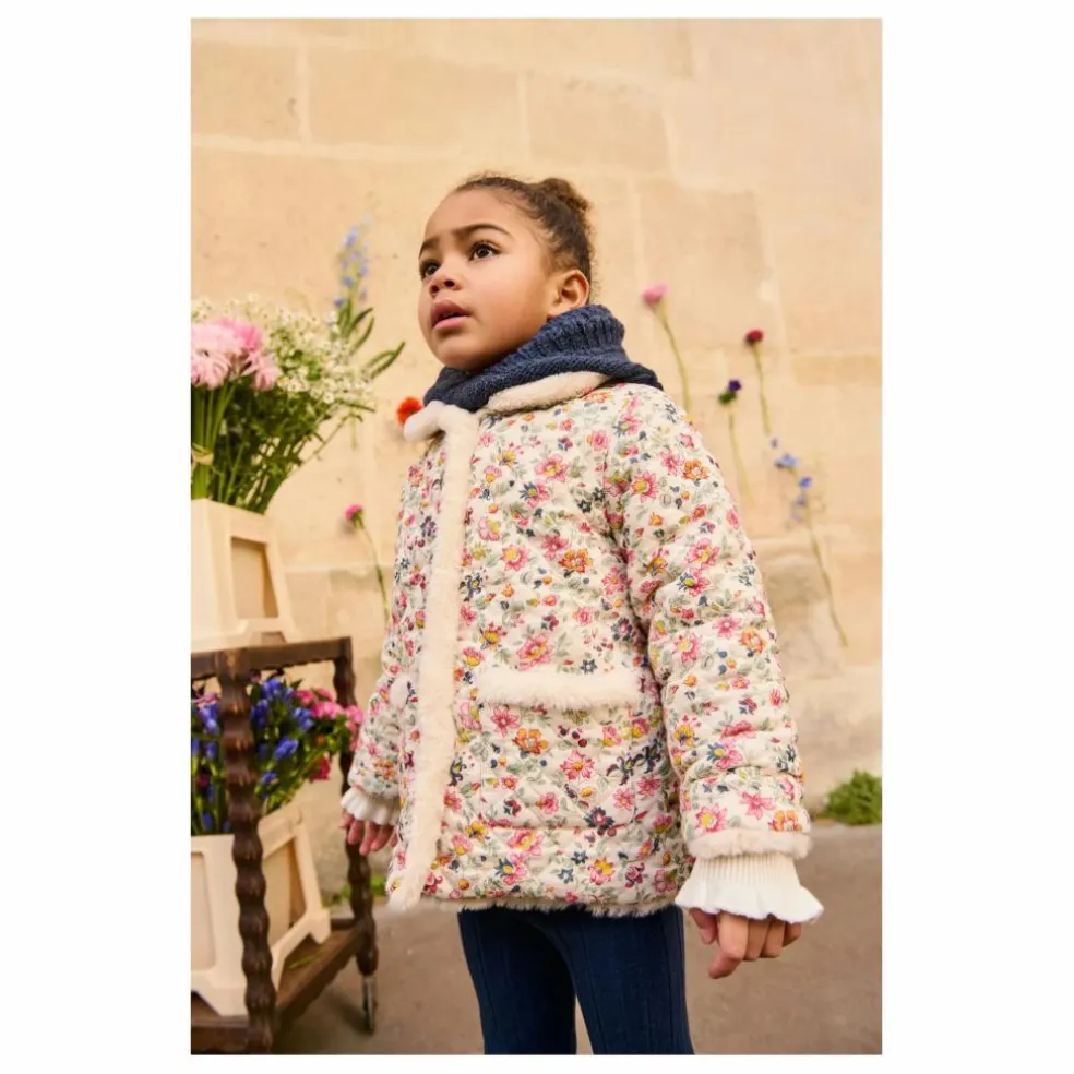 Manteau Réversible Façon Fourrure Dalila Coton Bio | Crème