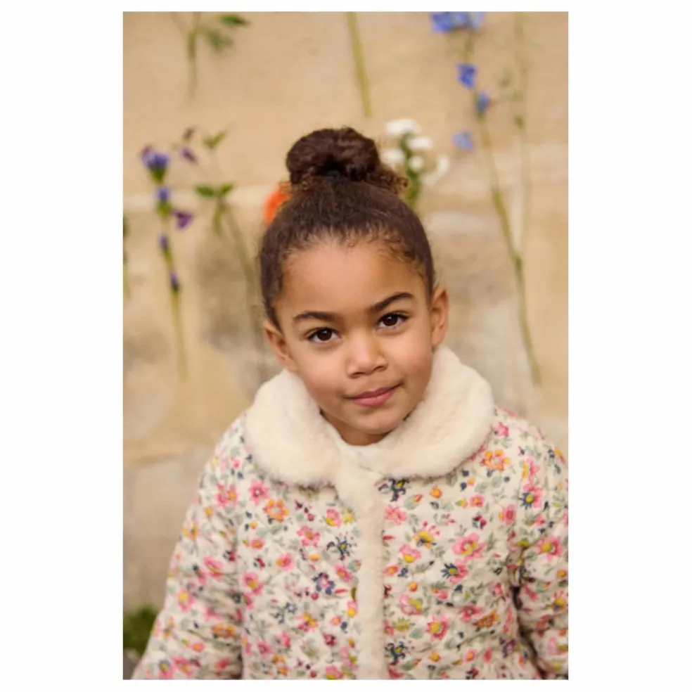 Manteau Réversible Façon Fourrure Dalila Coton Bio | Crème