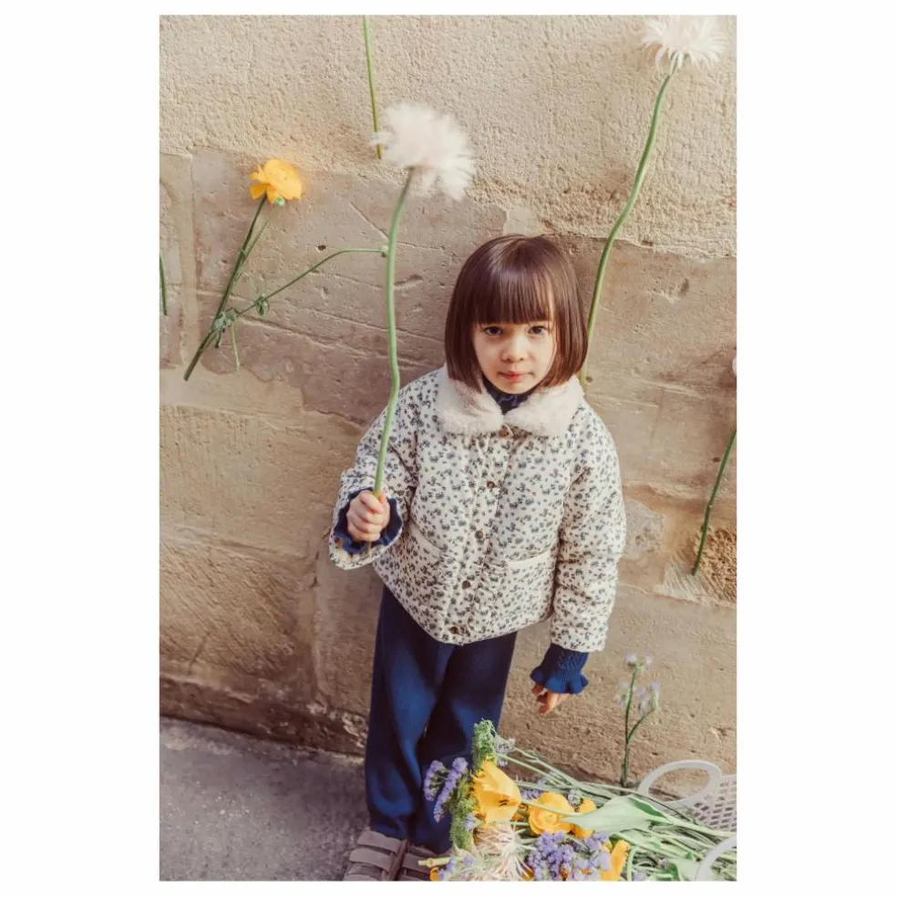 Manteau Réversible Façon Fourrure Jasmina Coton Bio | Crème