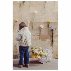 Manteau Réversible Façon Fourrure Jasmina Coton Bio | Crème