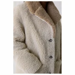 Manteau Vino Façon Fourrure | Ecru
