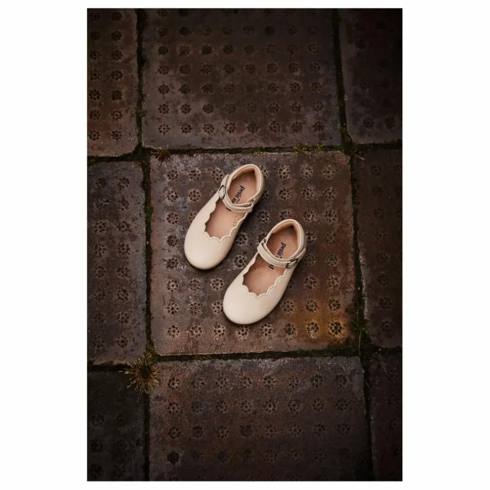 Mary Janes Festonnées | Crème