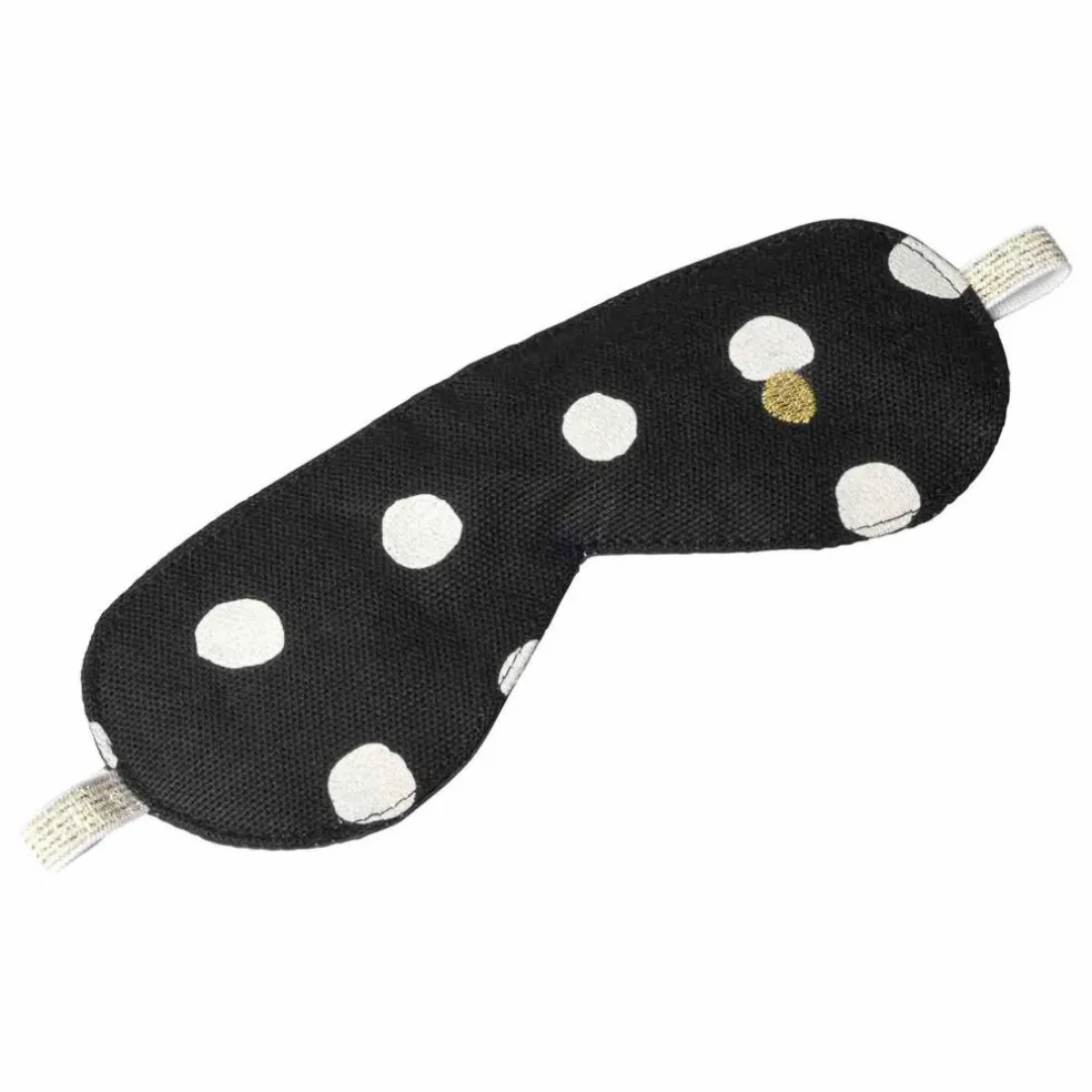 Masque de nuit à pois en coton bio Mia | Caviar