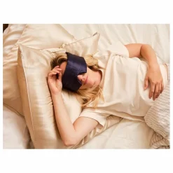 Masque de nuit bandeau en soie | Bleu nuit
