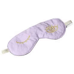 Masque de nuit en coton bio Eyes | Lilas