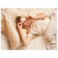 Masque sommeil en soie | Champagne