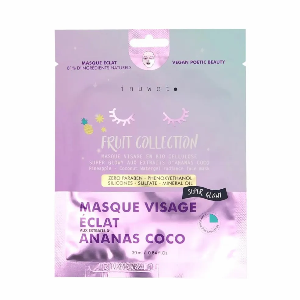 Masque visage éclat Ananas coco