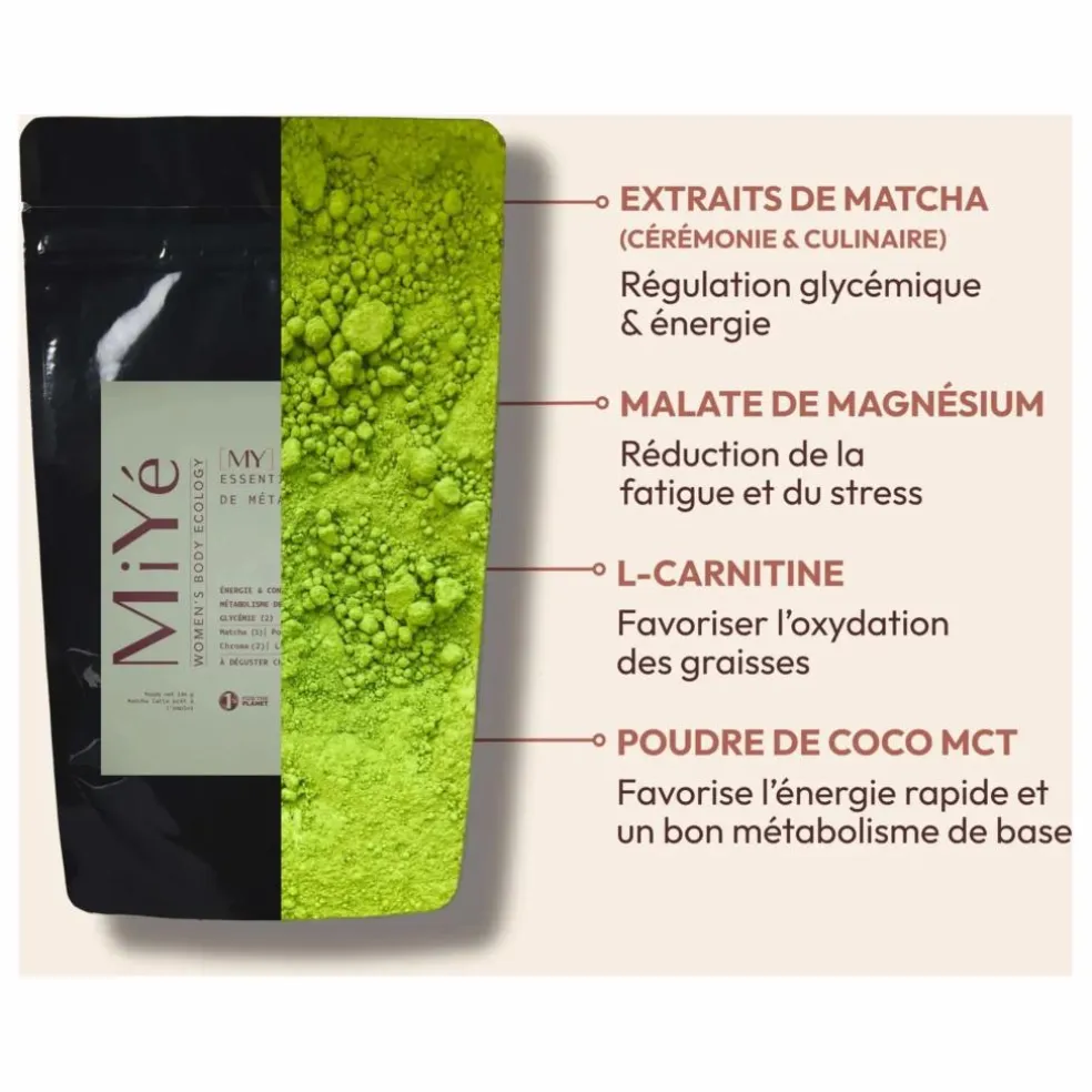 Matcha latte essentiel activateur de métabolisme - 146g