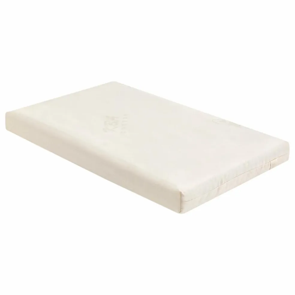 Matelas carré pour berceau Martha en coton bio | Blanc