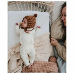 Matelas carré pour berceau Martha en coton bio | Blanc