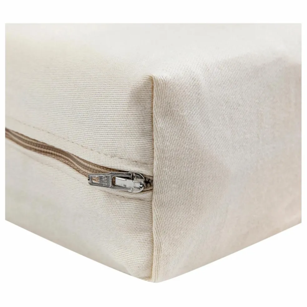 Matelas carré pour berceau Martha en coton bio | Blanc
