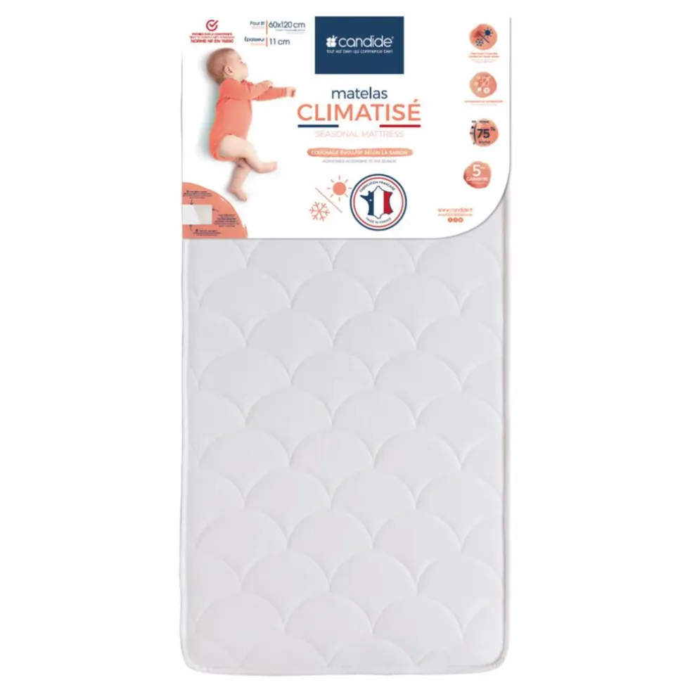 Matelas climatisé | Blanc