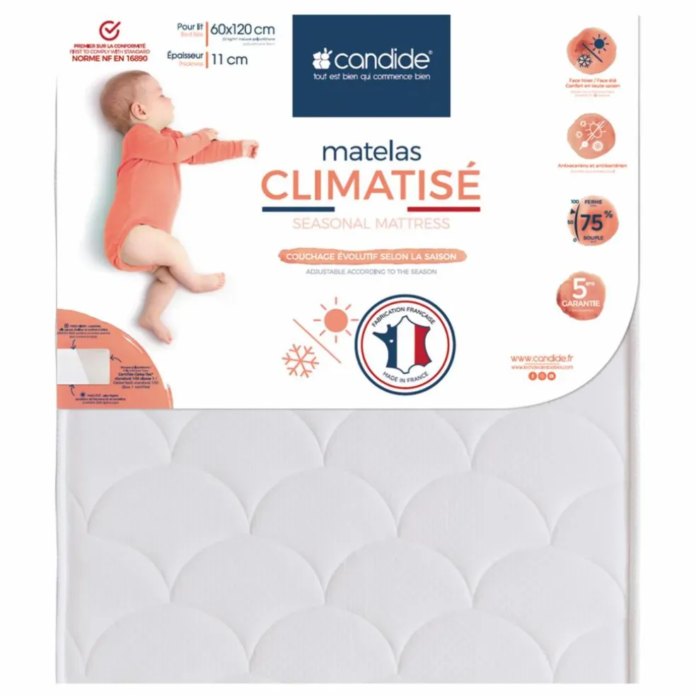 Matelas climatisé | Blanc