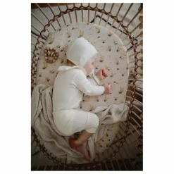 Matelas ovale pour berceaux Lola et Emil en coton bio | Blanc