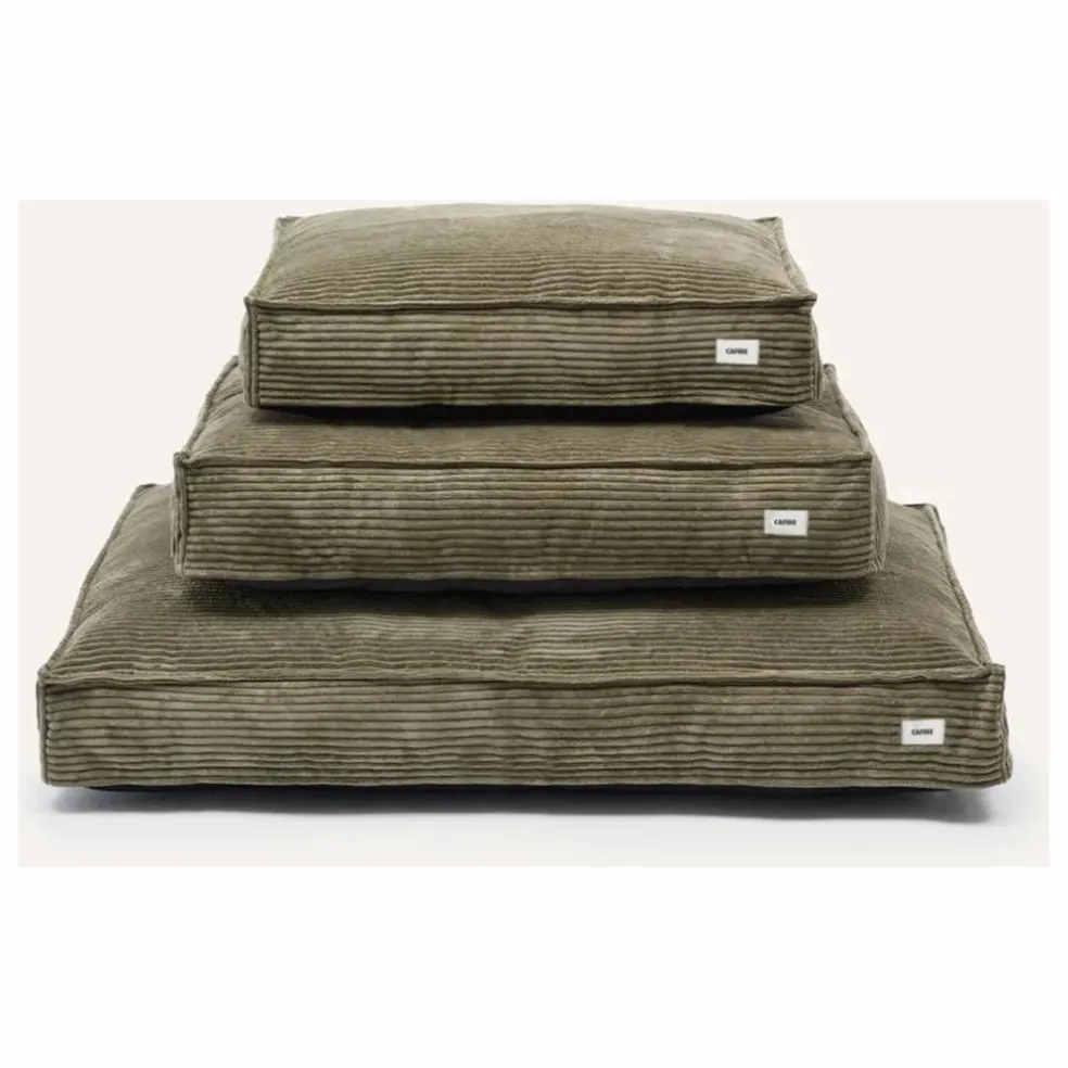 Matelas pour Chien en velours côtelé Cuadra | Vert