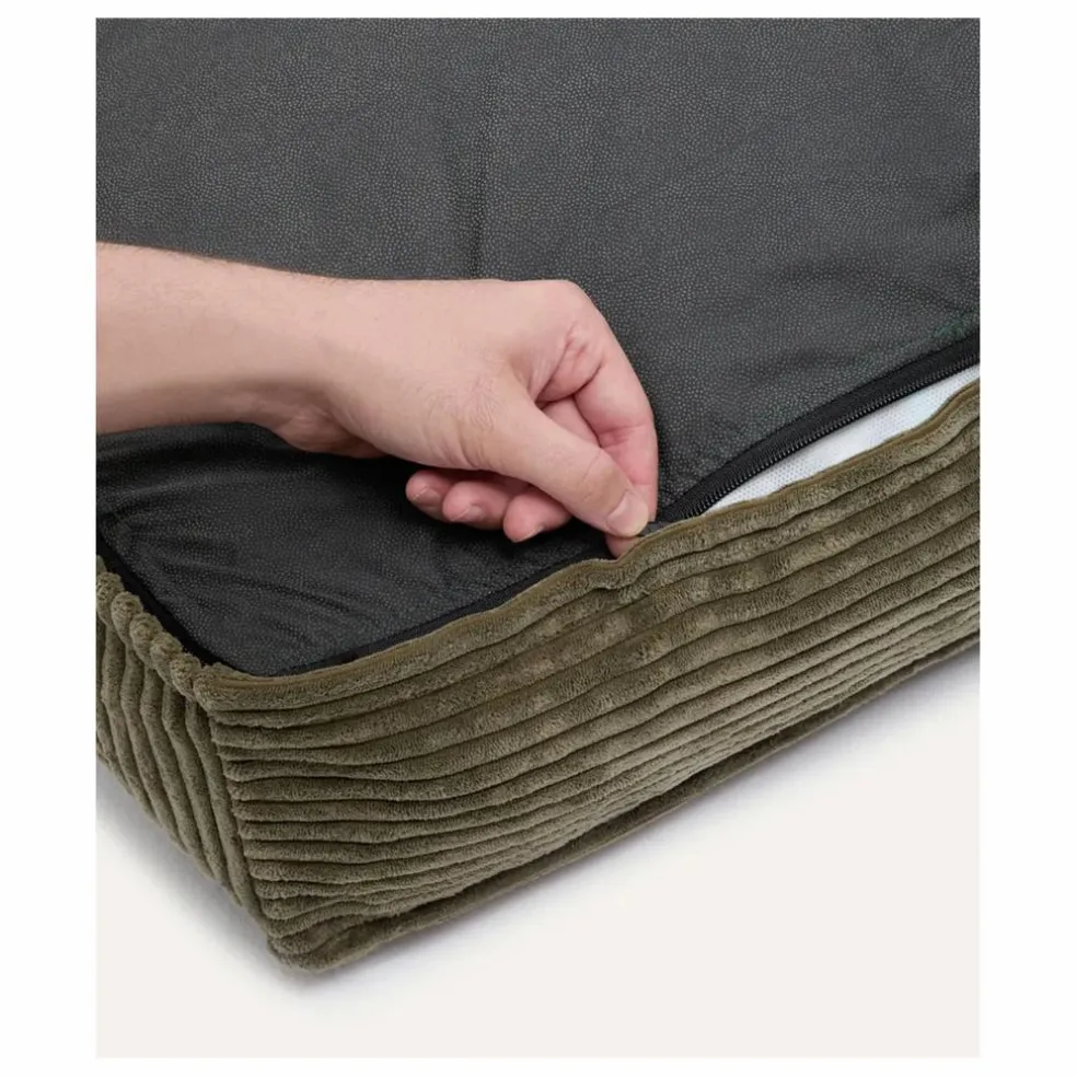 Matelas pour Chien en velours côtelé Cuadra | Vert