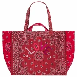 Maxi Cabas Matelassé Love | Rouge