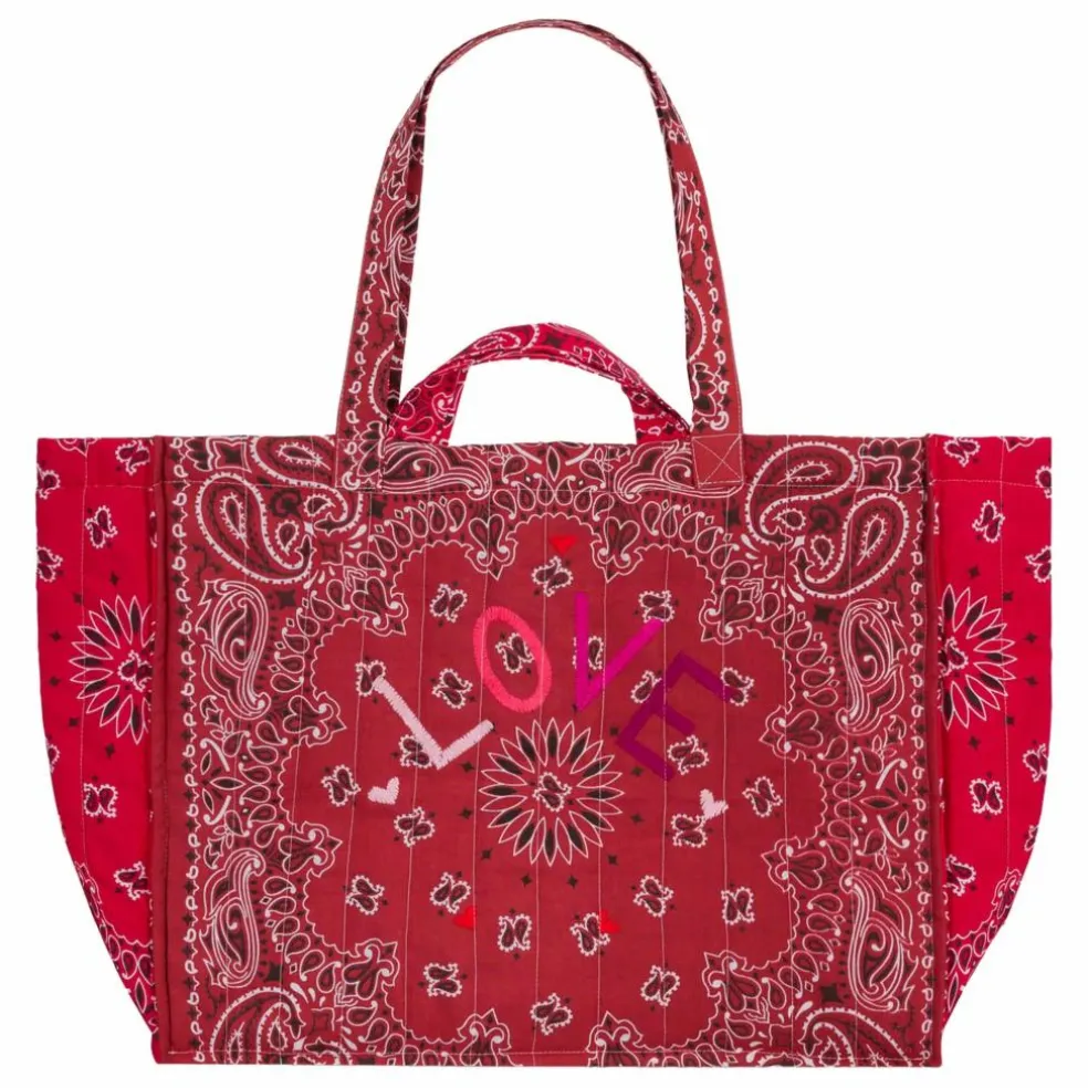 Maxi Cabas Matelassé Love | Rouge