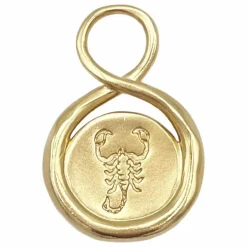 Médaille Astre Scorpion | Doré