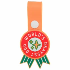 Médaille World's Okayest Dog | Rouge